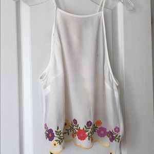 Forever 21 floral open back top